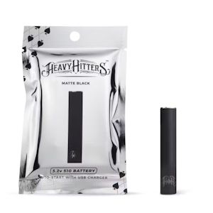 HEAVY HITTERS - Heavy Hitters Black Battery (510 Thread)