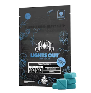 Heavy Hitters | Cloudberry | Sugar Free | Lights Out CBN Gummies | 100mg
