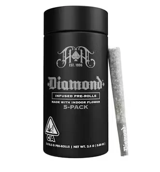Heavy Hitters - Heavy Hitters | Durban Poison | Diamond Infused Preroll 5pk | 2.5g Main Image