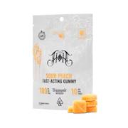 Heavy Hitters | Sour Peach | Fast Acting Sour Gummies | 100mg