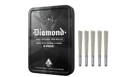 HEAVY HITTERS - Heavy Hitters Infused 5pk Prerolls  2.5g Cherry Fritter