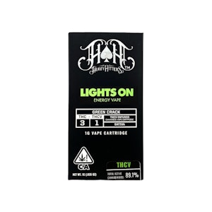 Heavy Hitters - LIGHTS ON THCV - GREEN CRACK 1G - HEAVY HITTERS