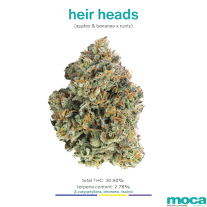 MOCA Flowers - MOCA Flowers - 1/8th Mylar Bag - Heir Heads