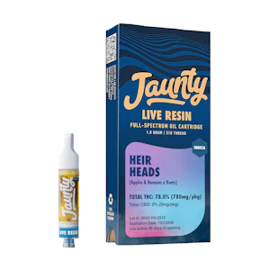 Jaunty - Heir Heads | Live Resin Cartridge | 1g | Jaunty
