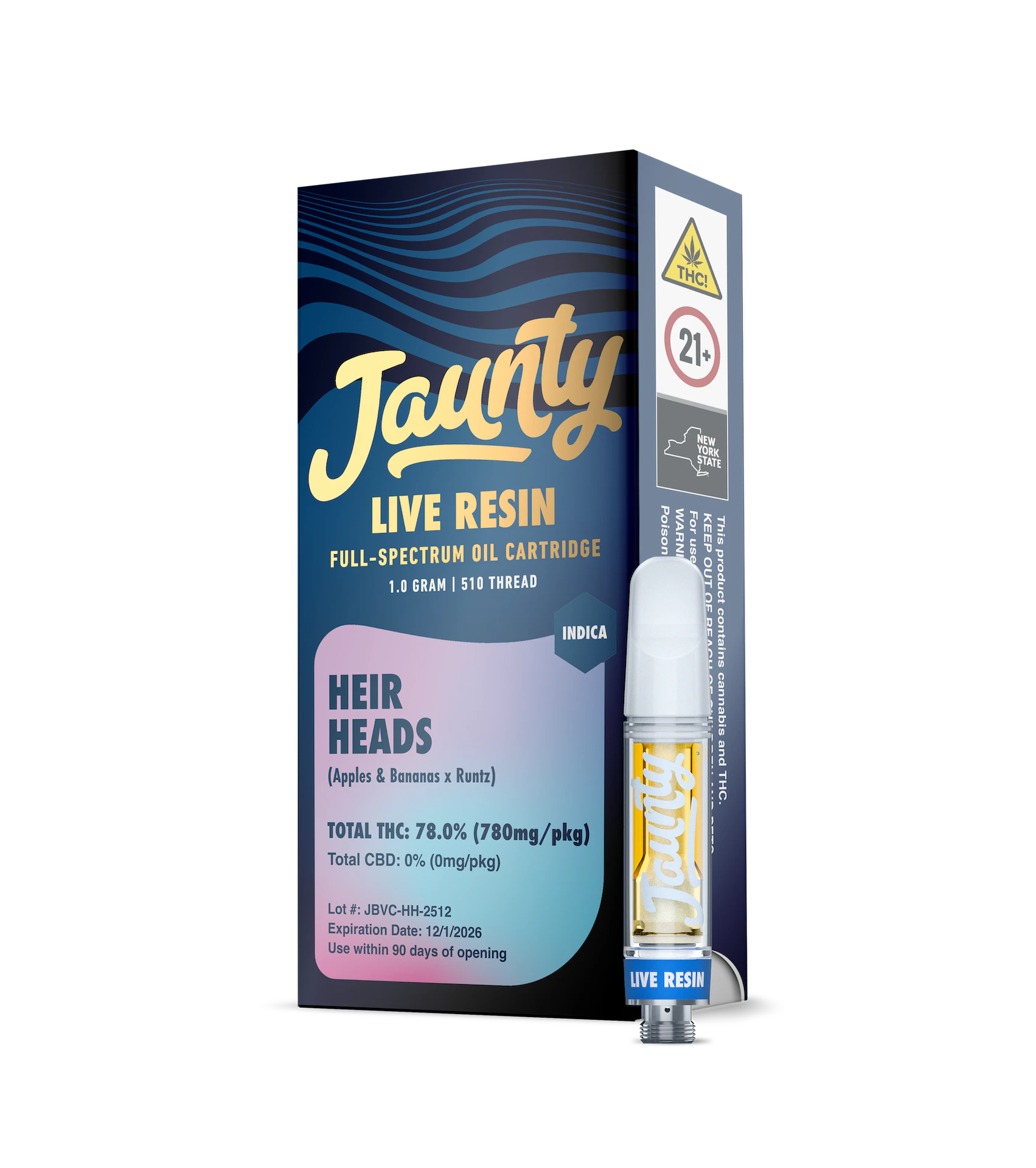 Jaunty - Jaunty | Heir Heads | Live Resin | Cart | 1g Main Image