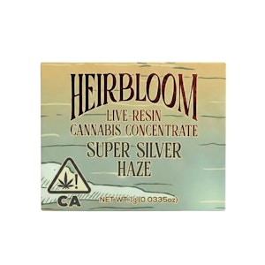 HEIRBLOOM - TERP SUGAR - SUPER SILVER HAZE 1G - HEIRBLOOM