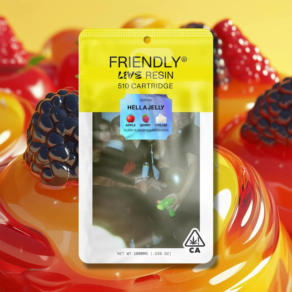 Friendly Brand - Friendly Brand Hella Jelly Live Resin Cartridge 1.0g Main Image