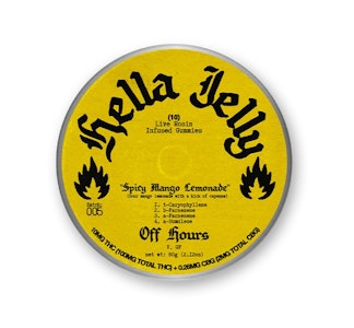 OFF HOURS - Hella Jelly “Spicy Mango Lemonade” - 100mg Gummies