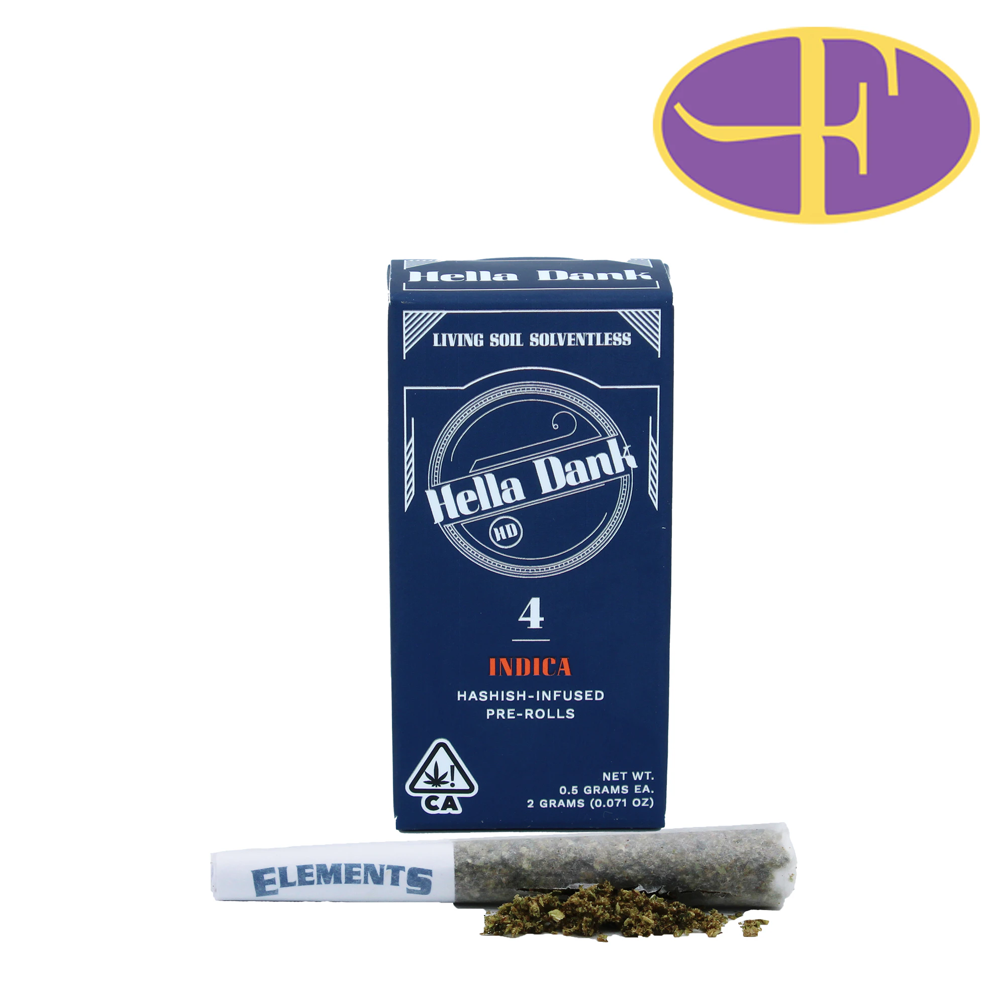 Hella Dank - Vanilla Frosting x Biscotti Hash Infuse Pre-Roll Pack (4pk) Main Image