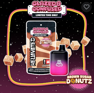 Hellavated - Brown Sugar Donutz, Flavored Distillate Disposable, 1g