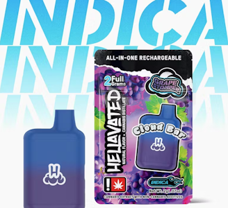 Hellavated - Grape Stomper, Flavored Distillate Disposable, 2g