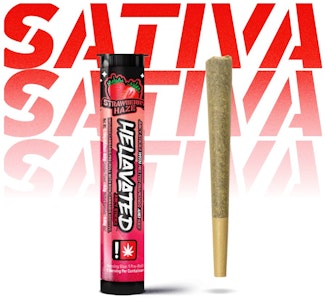 Hellavated - Strawberry Haze, Flavored Infused Pre-Roll, 0.78g