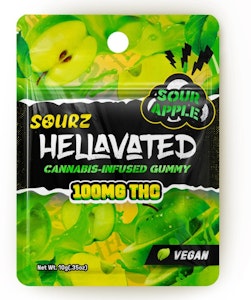 Hellavated - Sour Apple, Gummy, Single