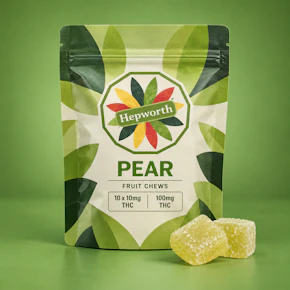 Hepworth | 10mg 10pk (100mg) | Pear Fruit Chews