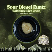 Heritage Hash Co. - 1g Cold Cure Rosin - Sour Diesel Runtz