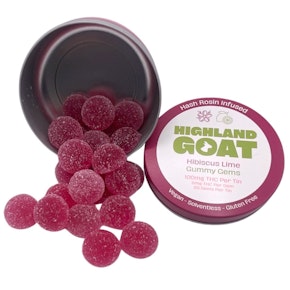 Highland Goat | Edible | Hash Rosin Gummy - Hibiscus Lime | 100mg,20