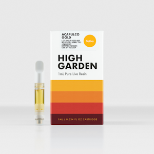 High Garden - High Garden - Pure Live Resin Cart - Acapulco Gold - 1ml - Vape
