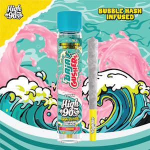 HIGH 90'S - High 90's - 1g Bubble Hash Infused Preroll - Baja Gusherz