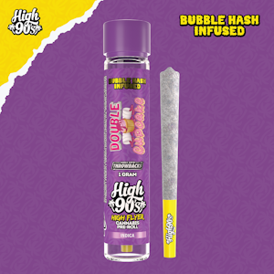 HIGH 90'S - High 90's - 1g Bubble Hash Infused Preroll - Double Cupcake