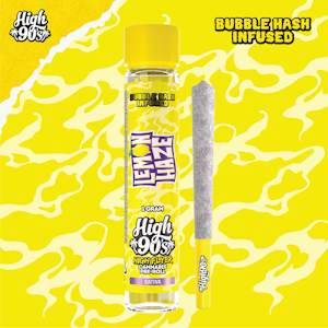 HIGH 90'S - High 90's - 1g Bubble Hash Infused Preroll - Lemon Haze