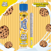 High 90's - 1g Bubble Hash Infused Preroll - Milk & Cookies