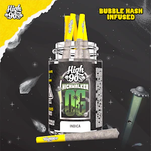 HIGH 90s - High 90's - 2.5g - 5ct Bubble Hash Pack - Highwalker OG