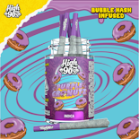 High 90's - 5pk Bubble Hash Prerolls - Purple Cronutz