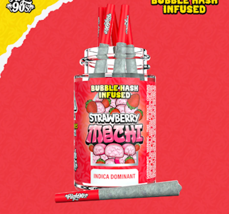 HIGH 90'S - High 90's - 5pk Bubble Hash Prerolls - Strawberry Bomb