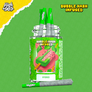 HIGH 90'S - High 90's - 5pk Bubble Hash Prerolls - Watermelon Sherbert