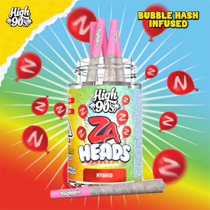 HIGH 90'S - High 90's - 2.5g - 5ct Bubble Hash Pack - ZA Heads