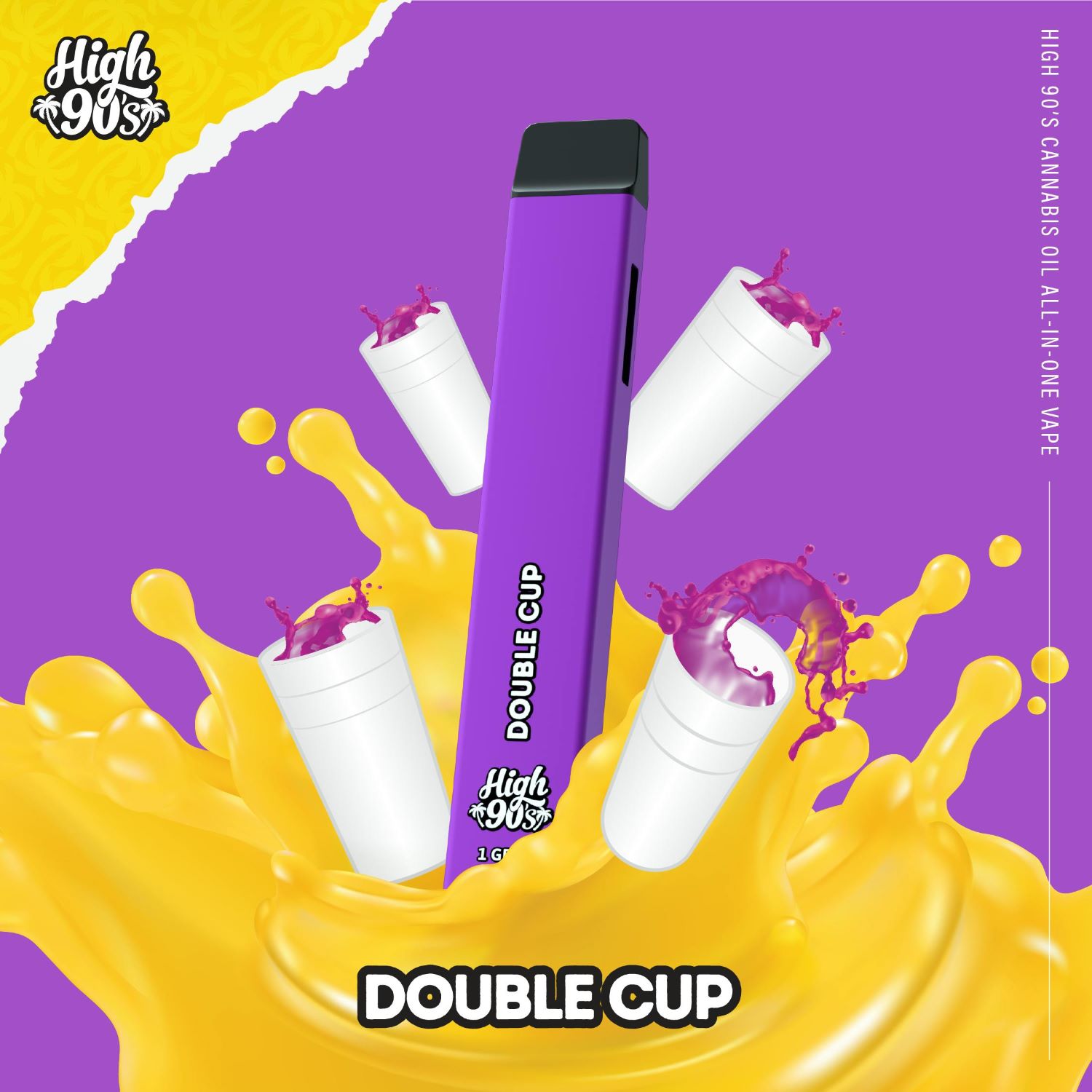 High 90's - 1g AIO - Double Cup - MedMen Cannabis Dispens