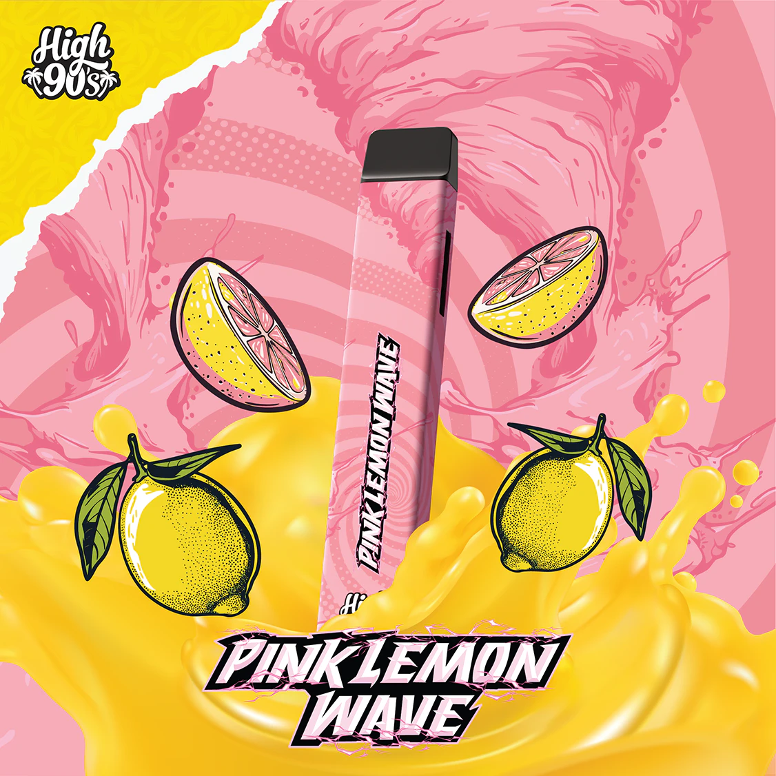 HIGH 90s - High 90's - 1g AIO - Pink Lemon Wave Main Image