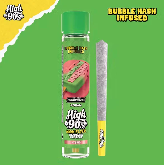HIGH 90s - High 90's Hash Infused Preroll 1g Watermelon Sherbert Main Image