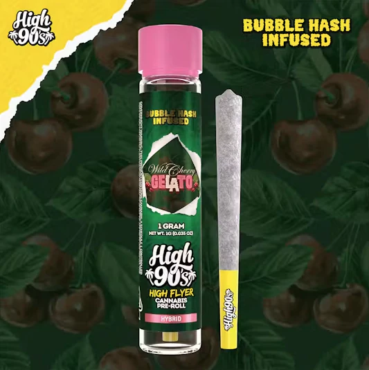 HIGH 90s - High 90's Hash Infused Preroll 1g Wild Cherry Gelato Main Image