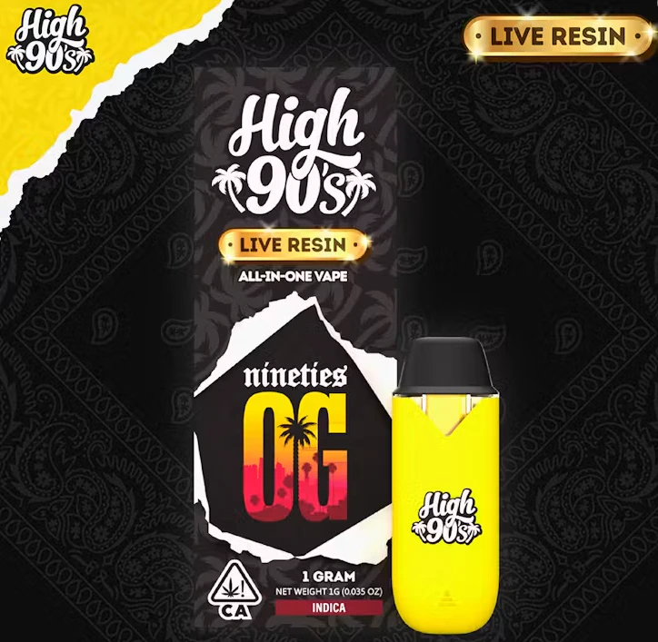 HIGH 90s - High 90's Live Resin All In One 1g Nineties OG Main Image