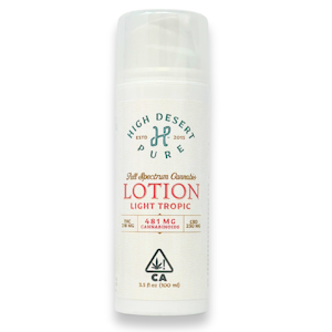 HIGH DESERT PURE - High Desert Pure - Light Tropic Lotion 1:1 - 3.5oz - 218mgTHC/230mgCBD