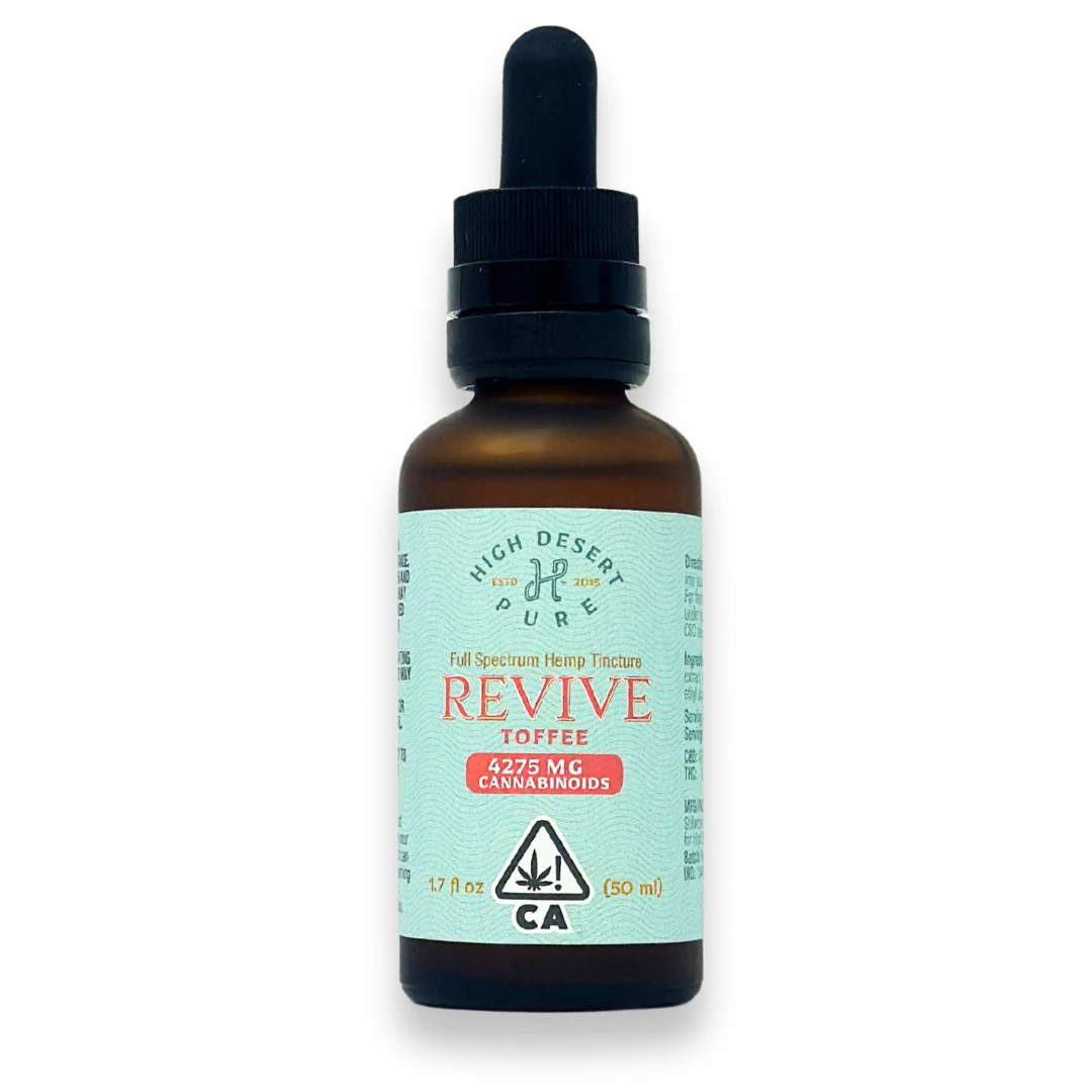 High Desert Pure - High Desert Pure - Revive Toffee 35:1 - 50ml - Tincture - 123mgTHC/4082mgCBD Main Image