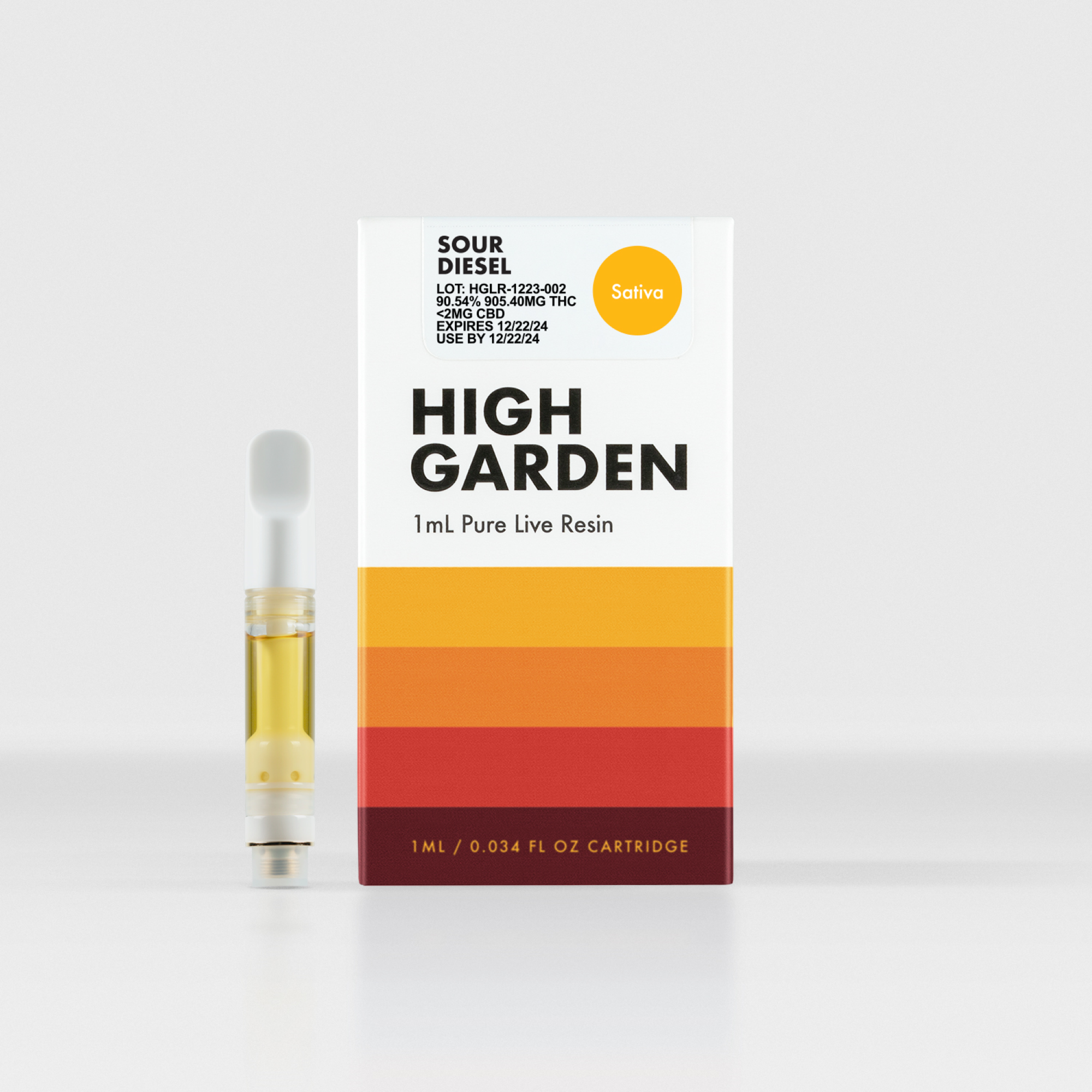 High Garden - Pure Live Resin Cart - Sour Diesel- 1ml