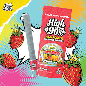 HIGH 90'S - High 90's - 1.5g Pre Roll - Strawberry Bomb