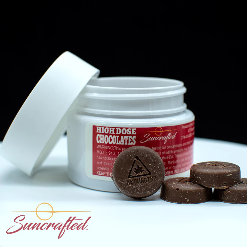 Suncrafted - HD Dark Chocolate Rosin Bites 10 Pack - 500mg - HHG Main Image