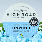High Road | Unwind Peppermint Mints | 100mg