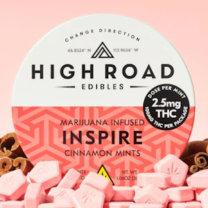 High Road Edibles - High Road | Inspire Cinnamon Mints | 100mg