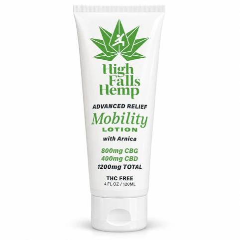 High Falls Hemp - High Falls Hemp Advanced Relief Mobility Lotion with Arnica —400mg CBD + 800 mg CBG | 1,200 mg  -FILE CAB3