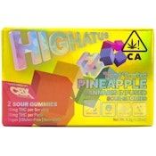 Pineapple 20mg 2pk Sour Gummies - Highatus