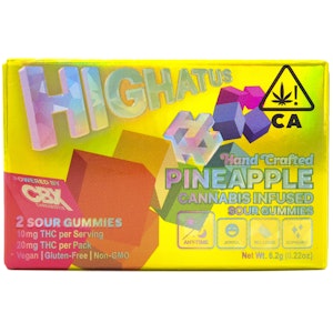 Highatus - Pineapple 20mg 2pk Sour Gummies - Highatus