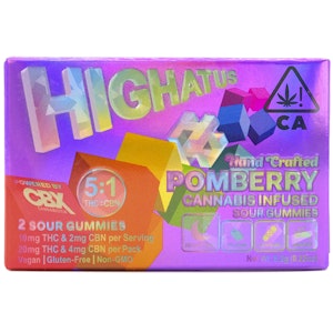 Highatus - PomBerry 5:1 CBN 24mg 2ct Sour Gummies - Highatus