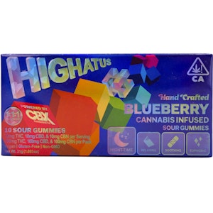Highatus - Blueberry 1:1:1 THC:CBD:CBN 300mg 10 Pack Gummies - Highatus