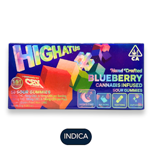 HIGHATUS - Highatus - Sour - Blueberry 1:1:1 -  Gummies - 10pk - 100mg