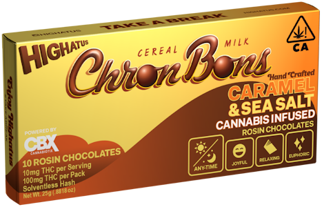 HIGHATUS - Highatus - 100mg 10pk ChronBons - Caramel & Sea Salt