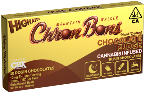 HIGHATUS - Highatus - 100mg 10pk ChronBons - Chocolate Fudge